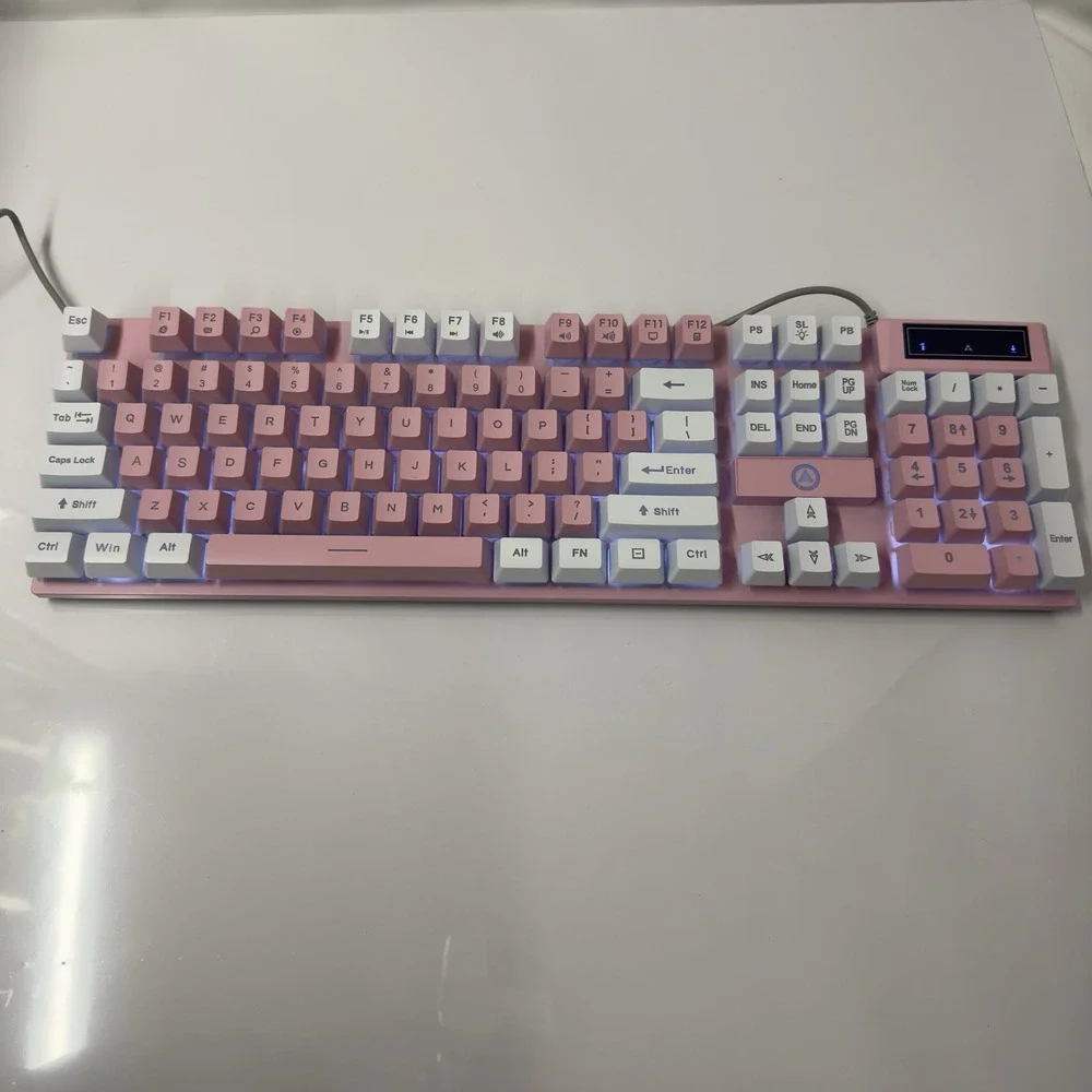 YINDIAO K500 Wired USB E-Sport 7 Colour Backlight Gaming Keyboard